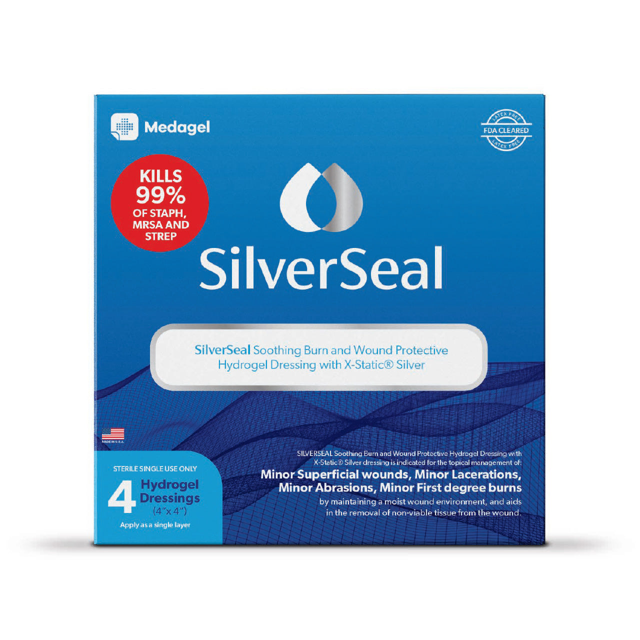 SilverSeal 4” x 4” Size Medagel