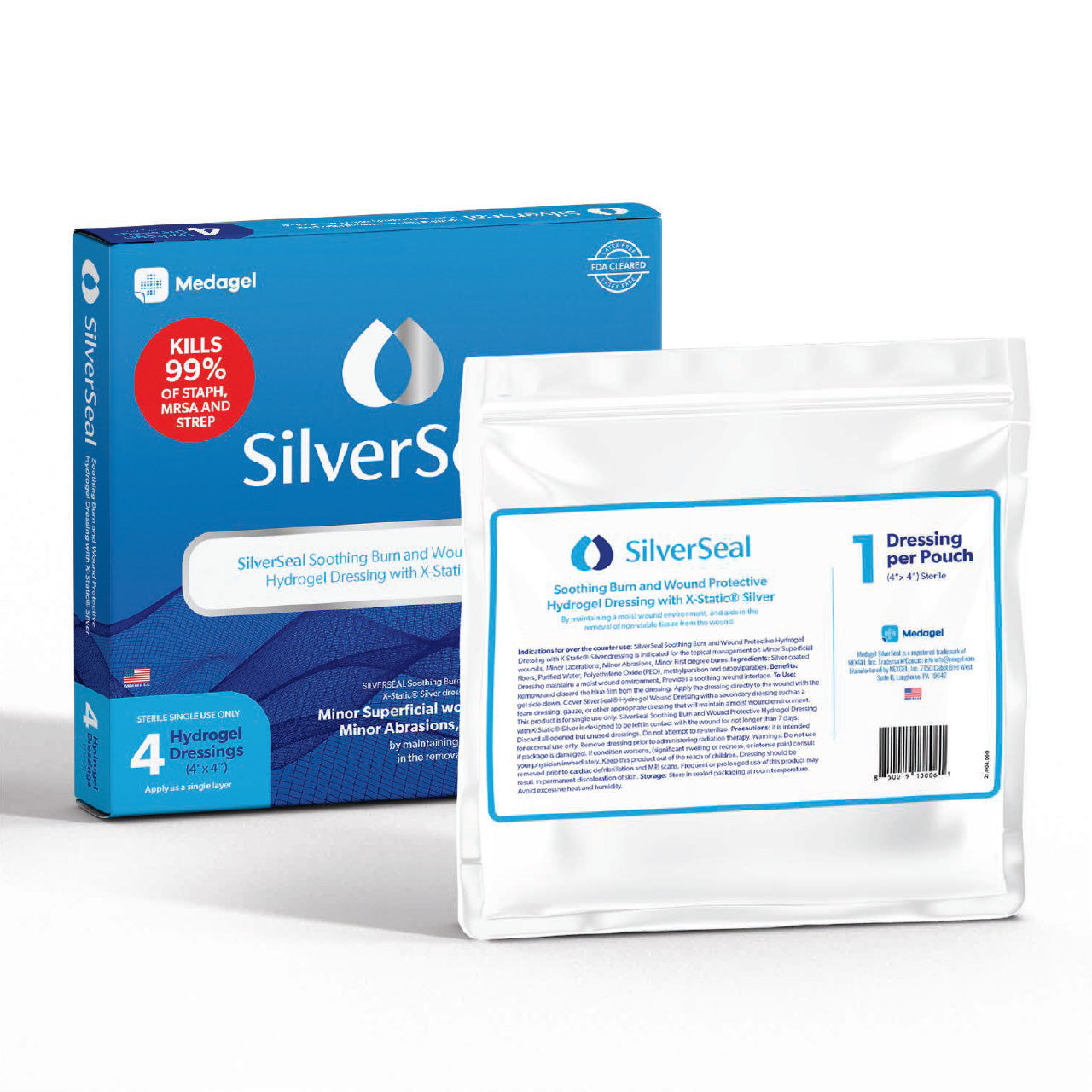 SilverSeal 4” x 4” Size Medagel