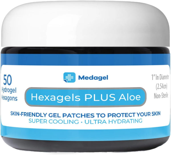 Hexagels Plus Aloe Vera - Advanced Healing Hydrogel Pads