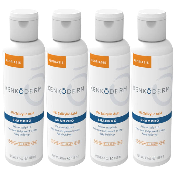 Kenkoderm Psoriasis Therapeutic Shampoo - 4 oz Bottle (4 Bottles)